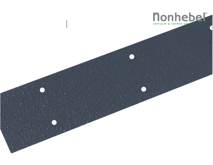 Nonhebel vlonderstrips basic 50mm en 90 mm breed, Donker grijs