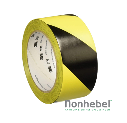 3M™ markering tape 766, Zwart/Geel, 50 mm x 33 m¹ per 5 stuks
