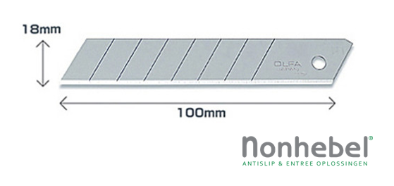 Olfa Reserve Afbreekmes, 18mm - 10 Stuks | Compatibel met L-1 & meer