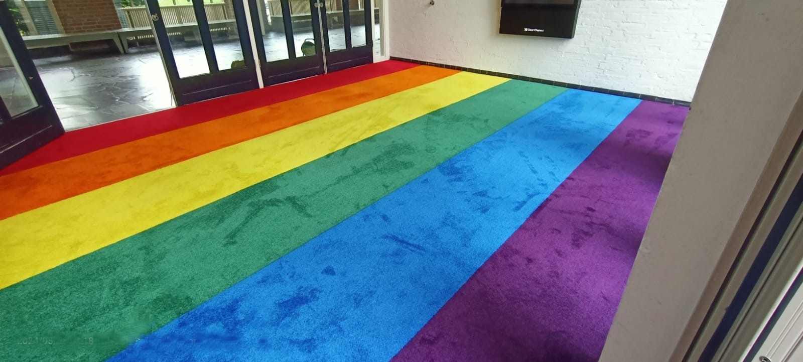 Regenboog binnen mat