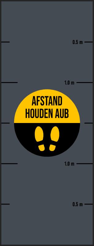 Entreemat afstand houden 115 x 300 cm - Nonhebel